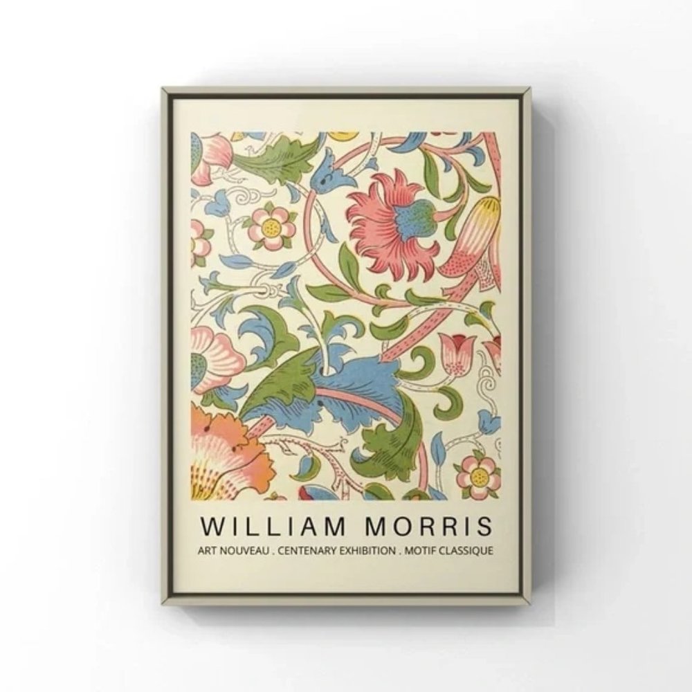 William Morris vintage trendy floral print for home decor, wall art or as gift